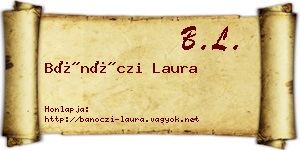 Bánóczi Laura névjegykártya
